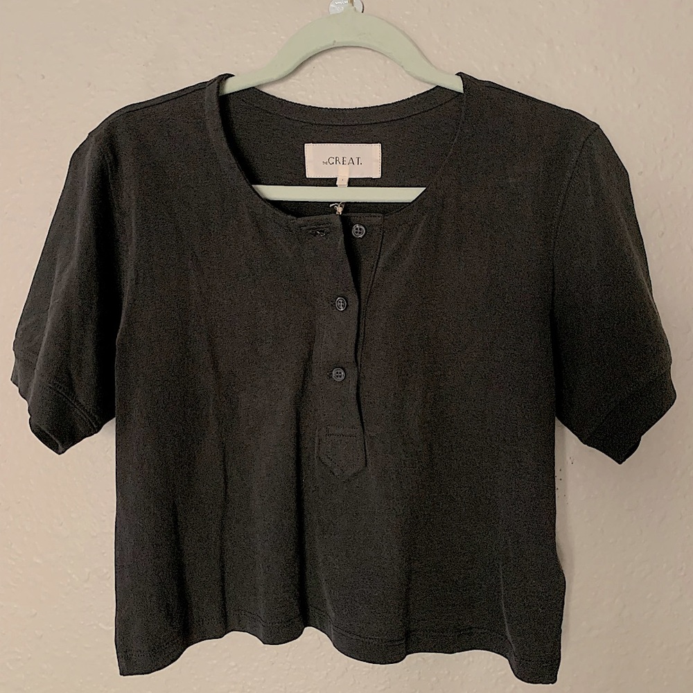 Women’s Size 1 “The Great “Black Cropped Tshirt